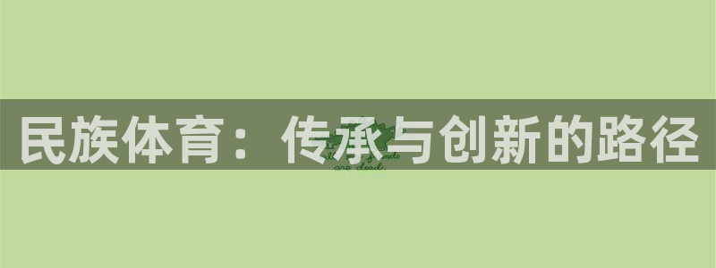 杏悦集团总部：民族体育：传承与创新的路径