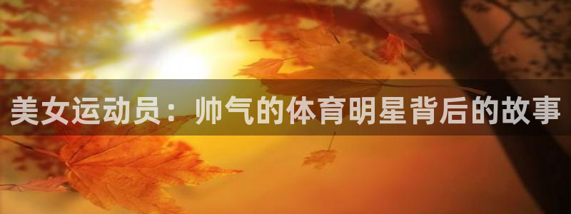 杏悦体育官网入口登录：美女运动员：帅气的体育明星背后的故事